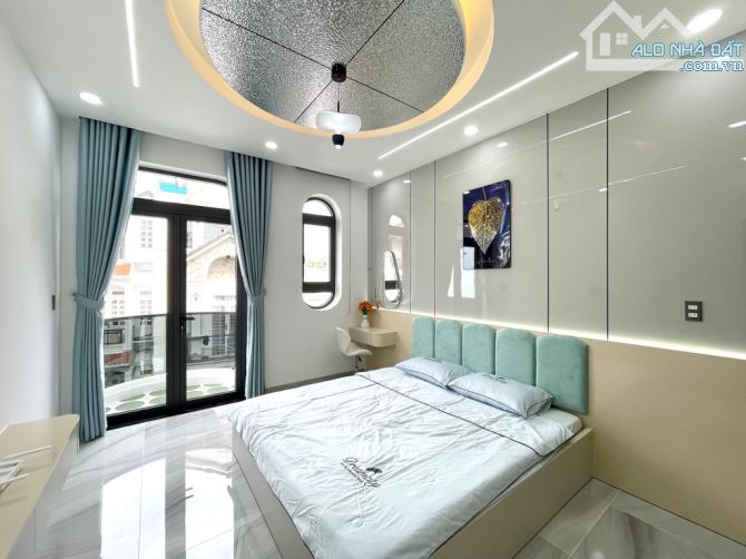 Nhà 63m2 có 4 tầng 4 phòng ngủ hẻm xe hơi đường Lê Văn Thọ Phường 9 Gò Vấp 7,65 tỷ - 1