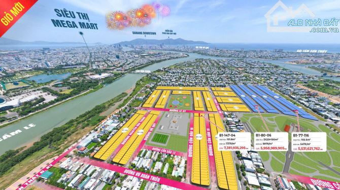 Ban đất đường Lê Sỹ giá gốc tư cdt Sun Group, ngay khu đô thị Cồn Dầu , Hòa Xuân - 1