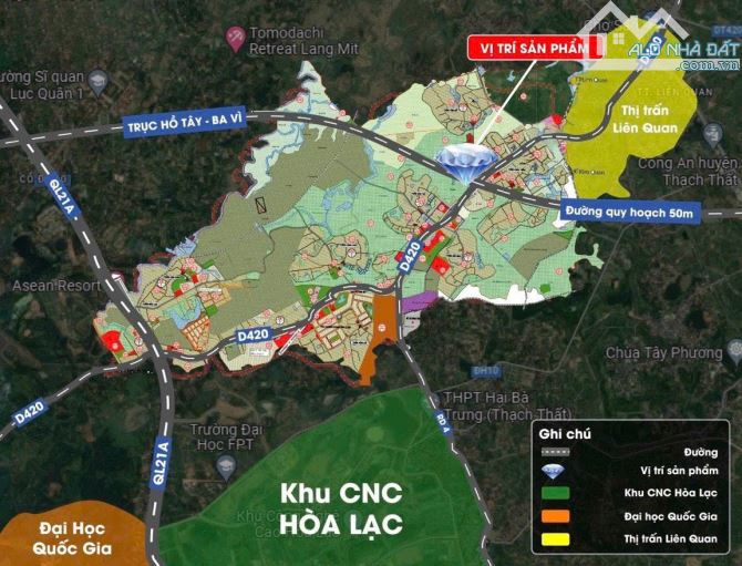 NHẬN BÁN HỘ ĐẤT GIÁ CAO NHẤT CHO CÁC NHÀ ĐẦU TƯ HÒA LẠC. - 1