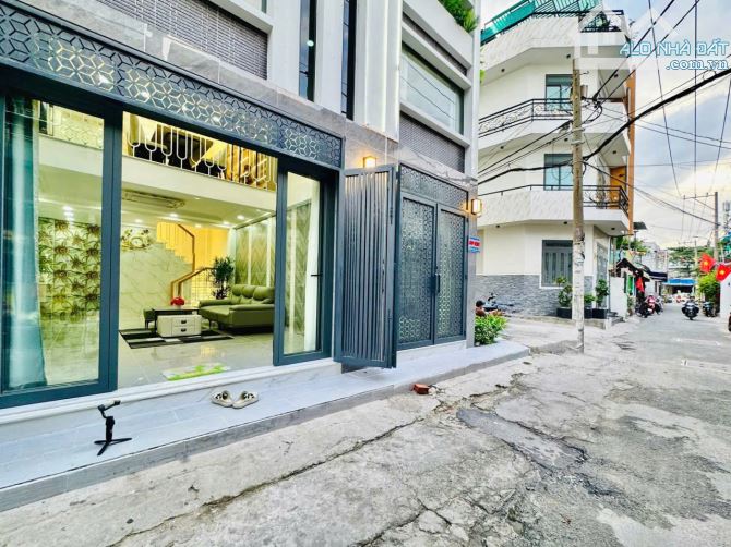 Nhà Mới Xây Hẻm Xe Hơi💎Bùi Quang  Phường P12💎4,4mx8m 4 Lầu 3PN 4WC💵6,7 Tỷ - 1