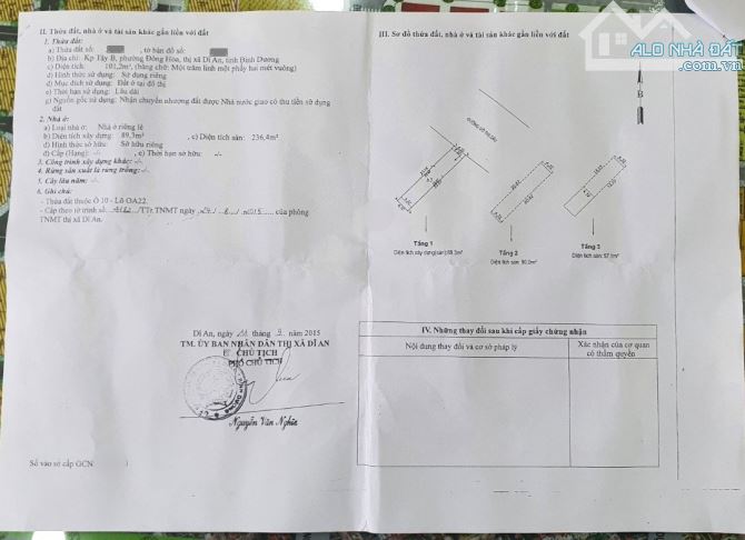 Bán nhà 1T2L 4.3x24m hoàn công, mặt tiền Võ Thị Sáu p. Đông Hòa kế GO Dĩ An - 2