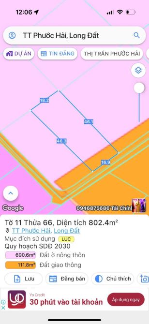 THỊ TRẤN PHƯỚC HẢI - NGAY SAU GLAMPING ĐỒNG GIÓ CÁCH BIỂN CHỈ 2KM - gần đường quy hoạch đi - 2