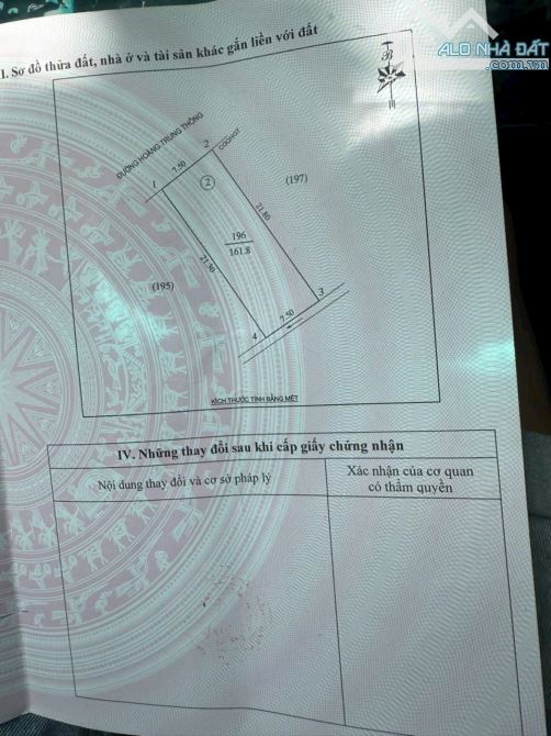 BÁN LÔ ĐẤT VÀNG 162m2 ĐƯỜNG HOÀNG TRUNG THÔNG, YÊN DUỆ, ĐÔNG VĨNH - 2