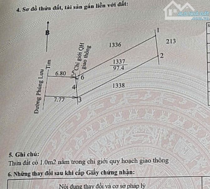 Bán đất 97,4m2 mặt tiền đường Phùng Lưu, phường Thanh Thuỷ, TP Huế, gần trường ĐH Luật - 3