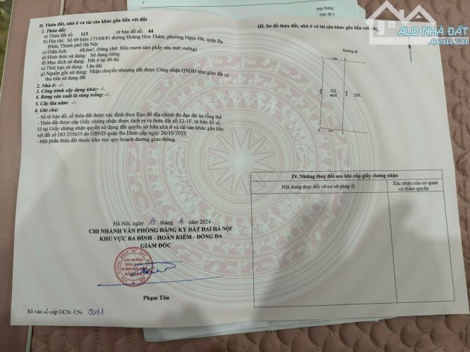 SIÊU HIẾM - ĐẤT VÀNG BA ĐÌNH, MẶT NGÕ 279 ĐỘI CẤN, 50m MT 4m, VỈA HÈ OTO, KINH DOANH, 15TỶ - 3