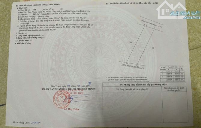 Bán lô đất trung tâm Phước đồng, nha trang 2 mặt tiền trước sau - 3
