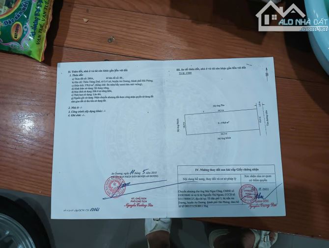 Cần bán 378m2 đất mặt trục chính Tràng Duệ, Lê Lợi mặt tiền lớn rất đẹp. - 3