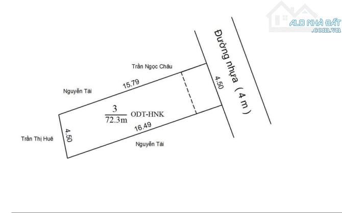Bán đất Hiệp An, 1/ Đường nhựa DX85. DT 4.5 x 16, TC 60mv. Hướng Đông Bắc. - 3