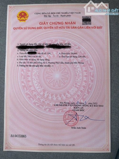 Bán lô đất tại Đồng Quy, Phù Liễn, Hải Phòng - 3