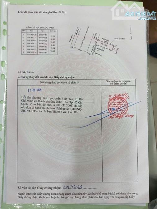 BÁN ĐẤT MẶT TIỀN ĐƯỜNG 20M HẺM 55 TÂY LÂN PHƯỜNG TÂN TẠO BÌNH TÂN 54M2[4*14] GIÁ 4,6TỶ TL - 4