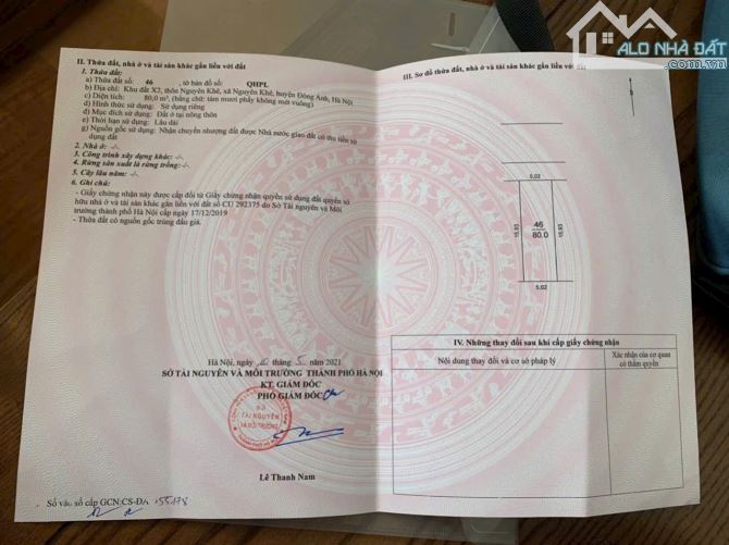 💥‼️ CƠ HỘI ĐẦU TƯ VÀNG - SIÊU PHẨM ĐẤU GIÁ X2 NGUYÊN KHÊ - ĐÔNG ANH‼️ 💥  👉 Diện tích: 8 - 4
