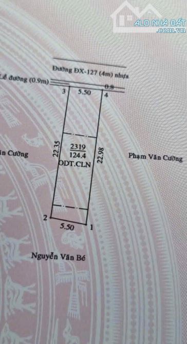 Bán Đất Tân An  5,5 x 22m = 121m² (thổ cư 66m²) - 4