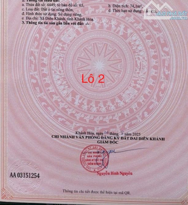 Bán 2 lô Diên An Ngay KĐT Phú Ân Nam • Vị trí: khu khu dân cư Đường Ôtô 6m , gần sông mát - 4
