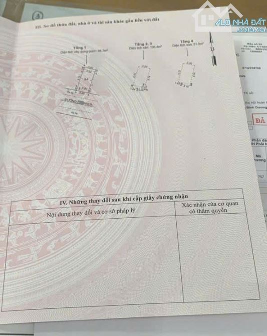 Bán nhà gần đường Quốc Lộ 1K, p.Bình An Tp.Dĩ An chỉ 6,3 Tỷ TL M7643 - 4