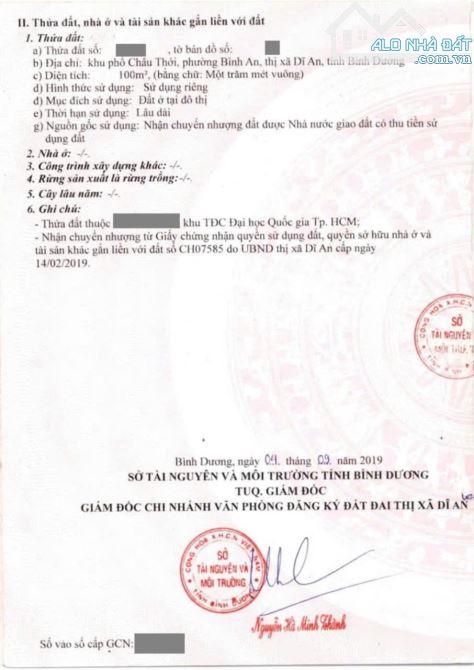 Đất KDC Châu Thới, phường Bình An, TP Dĩ An - 4