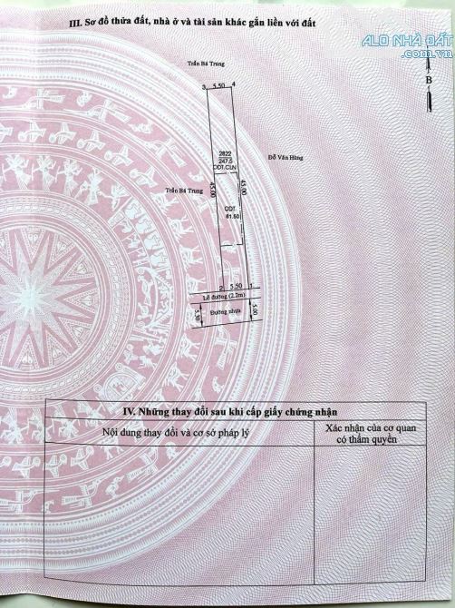 Đất Tân An, Thủ Dầu Một  5.5 x 45 = 246m, có 81,5m thổ cư - 5