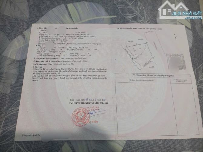BÁN  NHÀ CẤP 4 HẺM 2/4 , VĨNH PHƯỚC , NHA TRANG GIÁ 1 TỶ 800 TRIỆU - 5