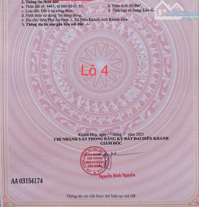 Bán 2 lô Diên An Ngay KĐT Phú Ân Nam • Vị trí: khu khu dân cư Đường Ôtô 6m , gần sông mát - 6