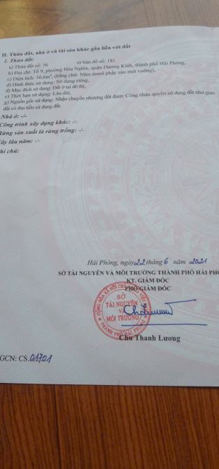 Bán lô đất TDP9 Hoà Nghĩa, Dương Kinh. oto đỗ tận đất giá chỉ 7xx triệu - 7