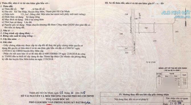 Cần Bán nhanh Căn nhà ở Tân Hiệp 18 Hóc Môn 680triệu Sổ hồng Riêng 121m2 Bao Phí - 7