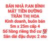 BÁN NHÀ AN BÌNH, MẶT TIỀN ĐƯỜNG TRẦN THỊ HOA, KINH DOANH BUÔN BÁN, SỔ HỒNG THỔ CƯ (NP675)