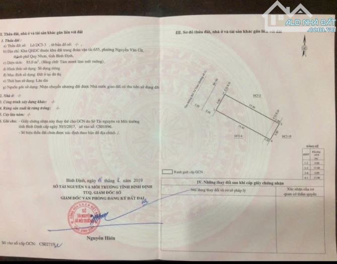 Bán Đất Mặt Tiền Đường Bùi Tư Toàn - Khu Trung Đoàn 655 - Phường Nguyễn Văn Cừ , Quy Nhơn.