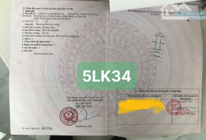 🛑Bán tất cả các lô Cửa Trại - Thuỷ Nguyên đủ diện tích đủ vị trí đủ tuyến - 1