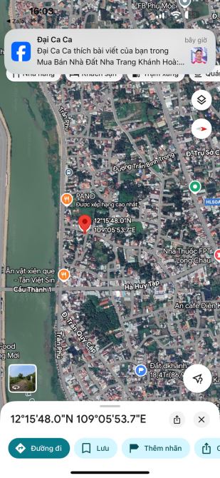 BÁN GẤP LÔ ĐẤT SÁT BỜ KÈ TRẦN PHÚ DIÊN KHÁNH-KHÁNH HÒA GIÁ CHỈ 2 TỶ