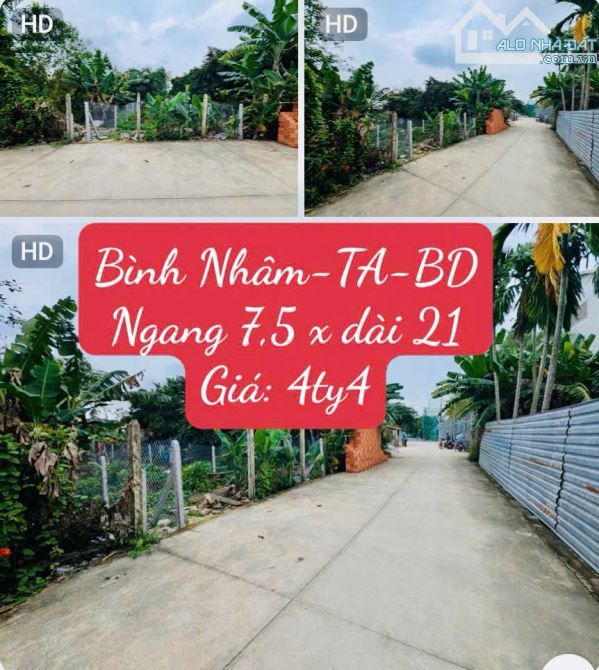 Chủ kẹt tiền cần bán nhanh 2 lô liền kề ở Bình Nhâm-Thuận An-Bình Dương