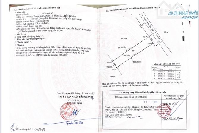 Đất bán - Hà Huy Giáp - 89m2 HXH - sổ đẹp chuẩn - Giá 4.94 tỷ thương lượng