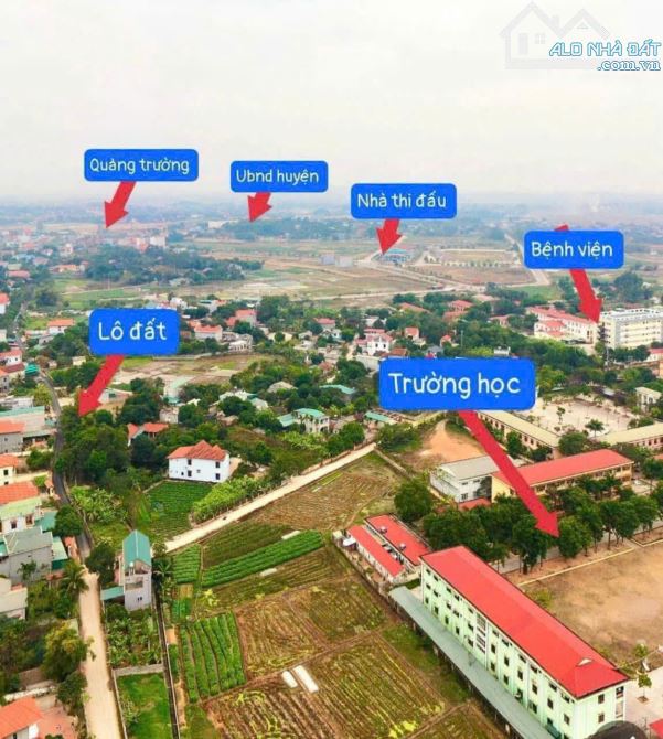 Bán đất Trục Chính Núc Hạ - Hồ Sơn - Tam Đảo. Kinh Doanh 2 đầu đường trước sau.