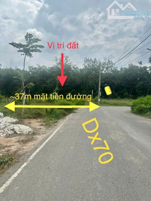 🔥 Bán gấp 915m2  đất mặt tiền DX70 định hòa – giá chỉ 10 tỷ 🔥