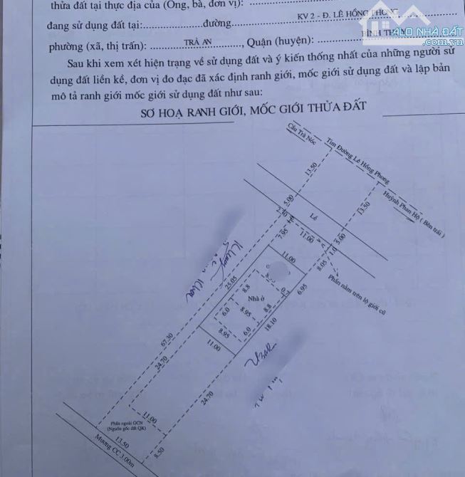 🏠BÁN 903m2 ĐẤT MẶT TIỀN ĐƯỜNG LÊ HỒNG PHONG - TP CẦN THƠ ( GIẢM 2 TỶ ).