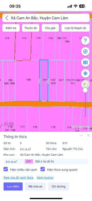 Bán lô đất thôn Triệu Hải, xã Cam An Bắc, huyện Cam Lâm, Khánh Hoà - 1