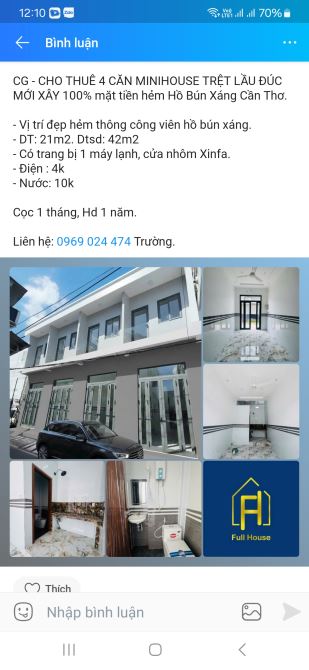 Minihouse cao cấp mặt tiền Hồ Bún Xáng - 1