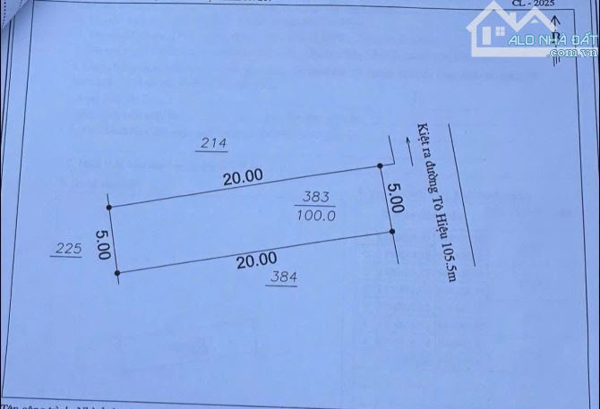 LÔ ĐẤT 100M2- KIỆT Ô TÔ 5M ĐƯỜNG TÔ HIỆU- HÒA MINH- LIÊN CHIỂU- CHỈ 3.350T.Ỷ( BỚT LỘC). - 1