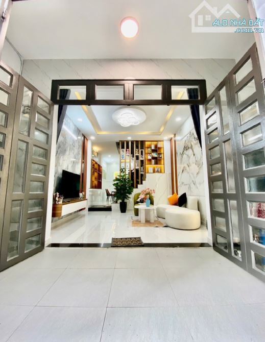 Bán nhà HẺM XE HƠI _ 1/ TRẦN THỊ CỜ Q12 _ 4 tầng_ tặng FULL NỘI THẤT CHỈ 5ty390 - 1