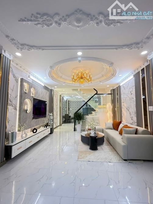 Bán nhà đẹp 2 tầng ,xe hơi đỗ cửa .Huỳnh Tấn Phát,Nhà Bè.Giá 3.28 tỷ. - 1
