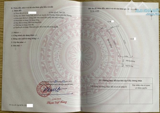 Chỉ hơn 1 tỷ đồng sở hữu đất đấu giá Tràng Duệ, tuyến 2 đường An Kim Hải - 1
