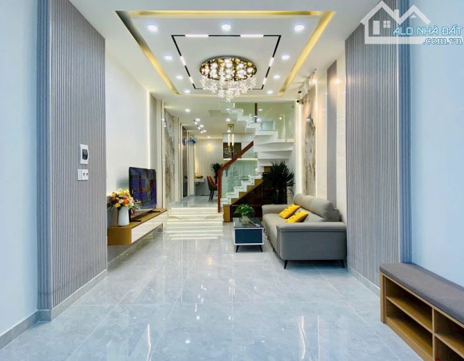 Ngộp! Bán nhà 63m2 xây 4 tầng Quang Trung, Gò Vấp 3tỷ560. Gần UBND Gò Vấp. Hẻm 5m. Sổ hồng - 1