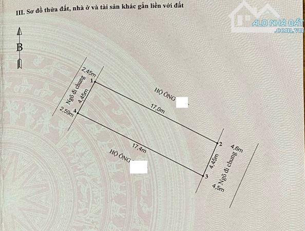 SIÊU HIẾM- BÁN ĐẤT TẶNG NHÀ CẤP 4– AN CHÂN, SỞ DẦU, HỒNG BÀNG, HẢI PHÒNG CHỈ 4,2X TỶ - 1