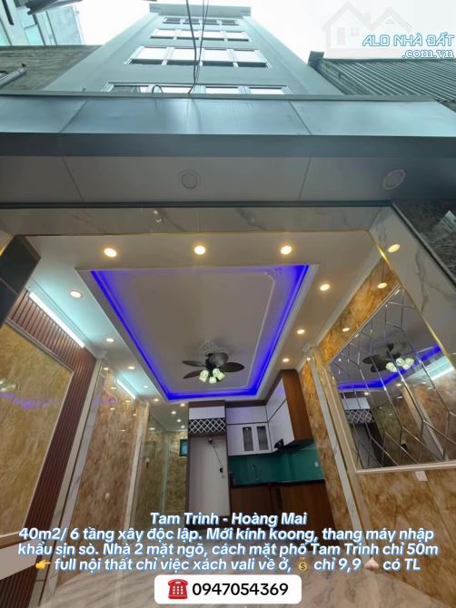 NHÀ ĐẸP PHỐ TAM TRINH XÂY ĐỘC LẬP THANG MÁY CHẠY VÙ VÙ - 14