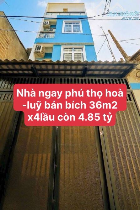 🔥 BÁN NHÀ MỚI 4 TẦNG – HẺM 5M PHÚ THỌ HÒA – GIÁ CHỈ 4.85TỶ!  Nhà đẹp  sổ hồng riêng - 2