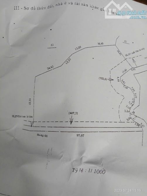Bán 5.6ha 1.3ty/ha trồng sầu riêng và điều gần DT.753 - 2