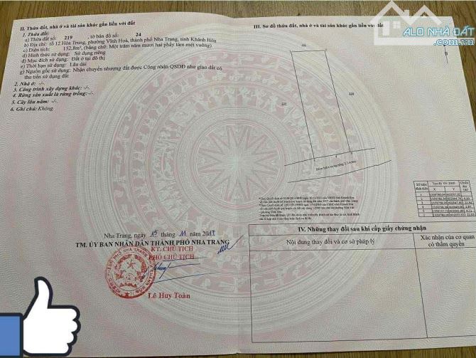 Bán nhà cấp 4,  152,8m hẻm oto đường Nguyễn Chích- Vĩnh Hoà gần trường Đại học,bx phía Bắc - 2