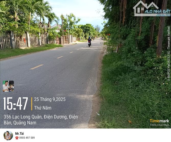 Bán lô đất mt Lạc Long Quân (607B), Điện Dương - 2