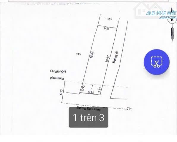 🔥🔥 Bán 134m2 (ngang 6.25m) Mặt tiền View Sông An cựu- đường Đại Giang - 2