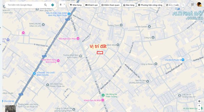Bán lô góc 6.1x19.4m, hẻm Lê Thị Trung p. Bình Chuẩn - 3