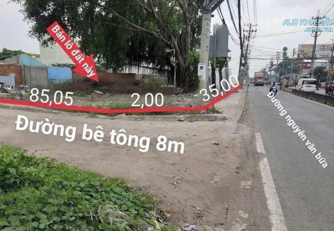 SIÊU VỊ TRÍ – (33x77) MT NGUYỄN VĂN BỨA – DT 2.500M² – GIÁ CHỈ 11,5TR/M² - 3