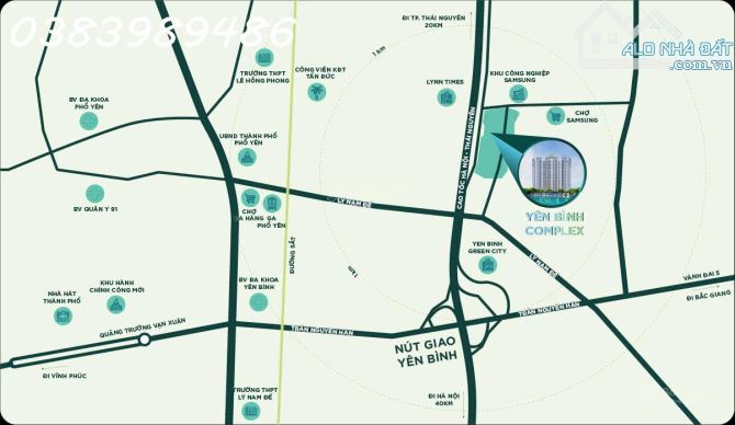 Cần bán căn hộ chung cư 3PN Complex Phổ Yên, DT 73,1m² - Giá chỉ 1,75 tỉ - 3